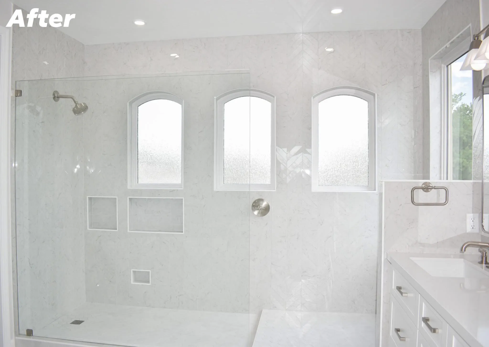 Elements 48 bathroom remodeling project photograph.