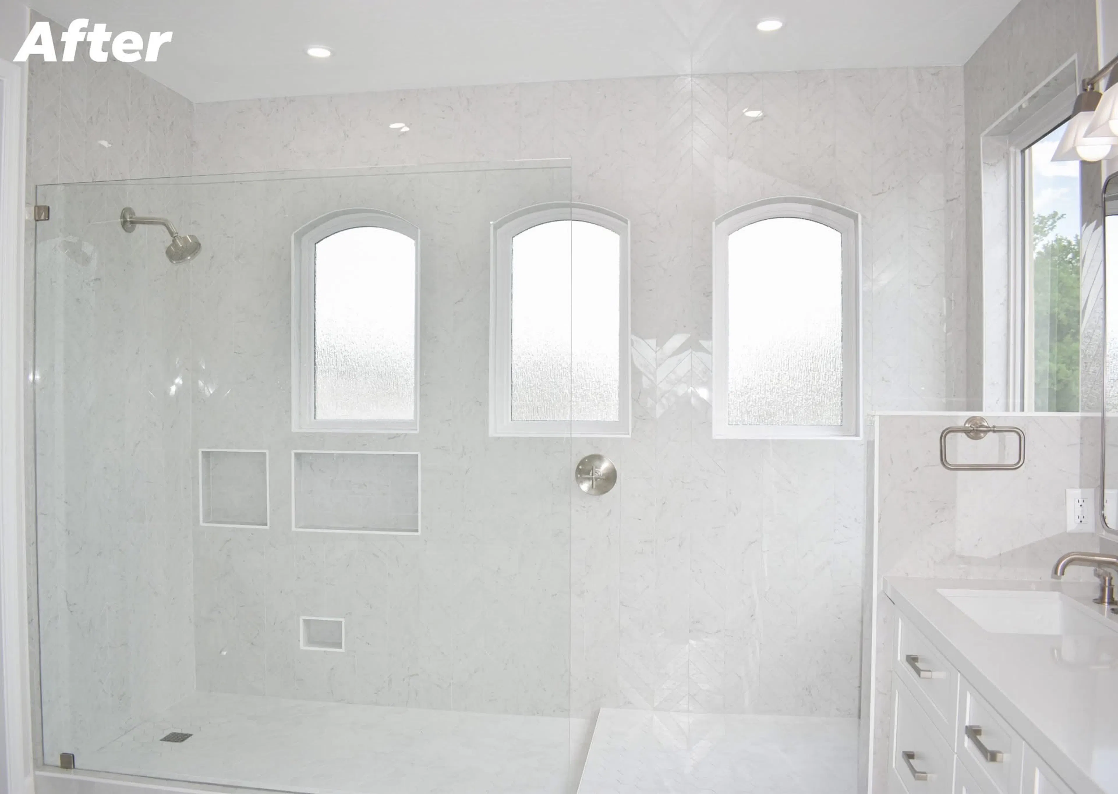 Elements 48 bathroom remodeling project photograph.