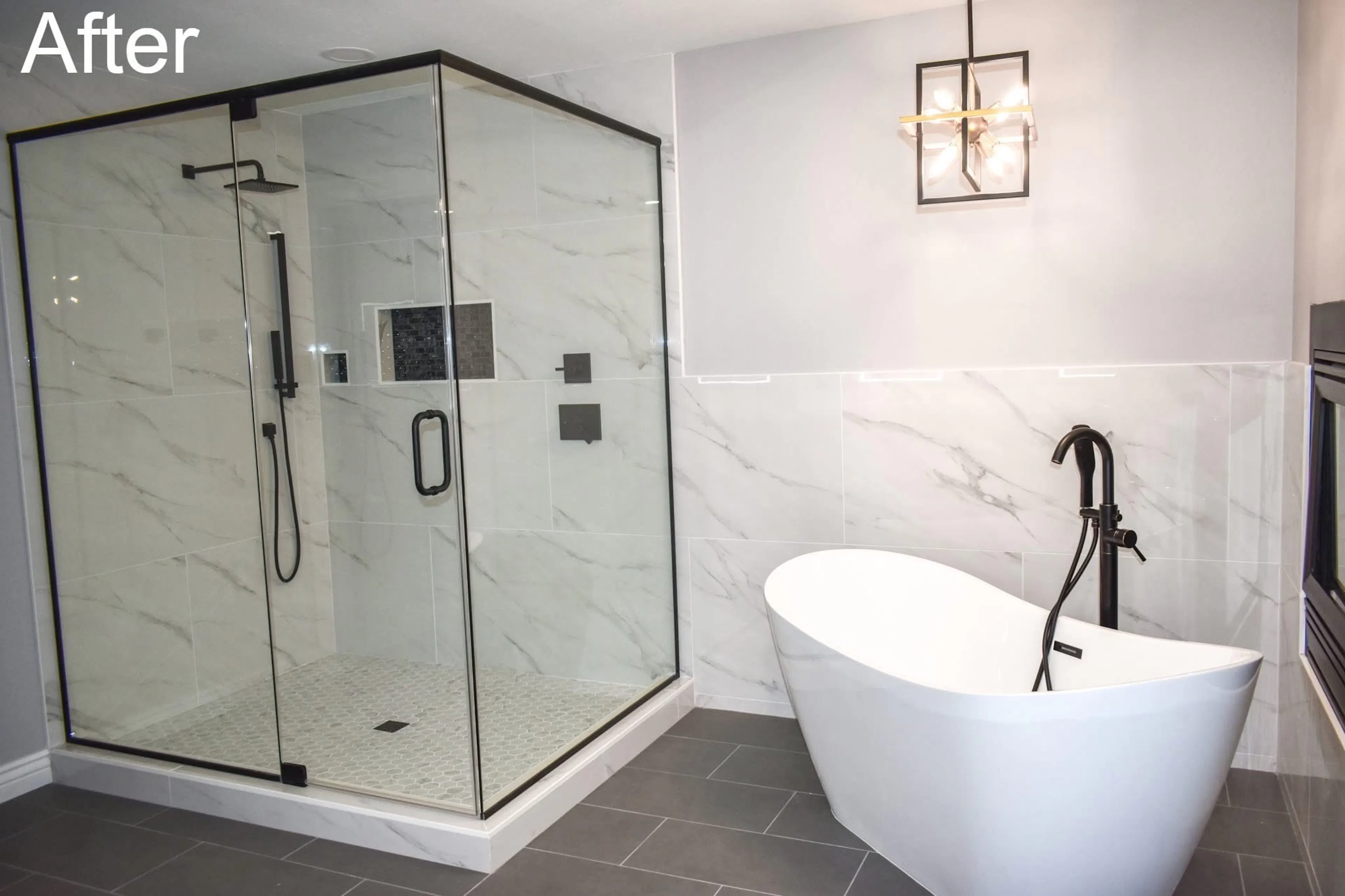 Elements 48 bathroom remodeling project photograph.