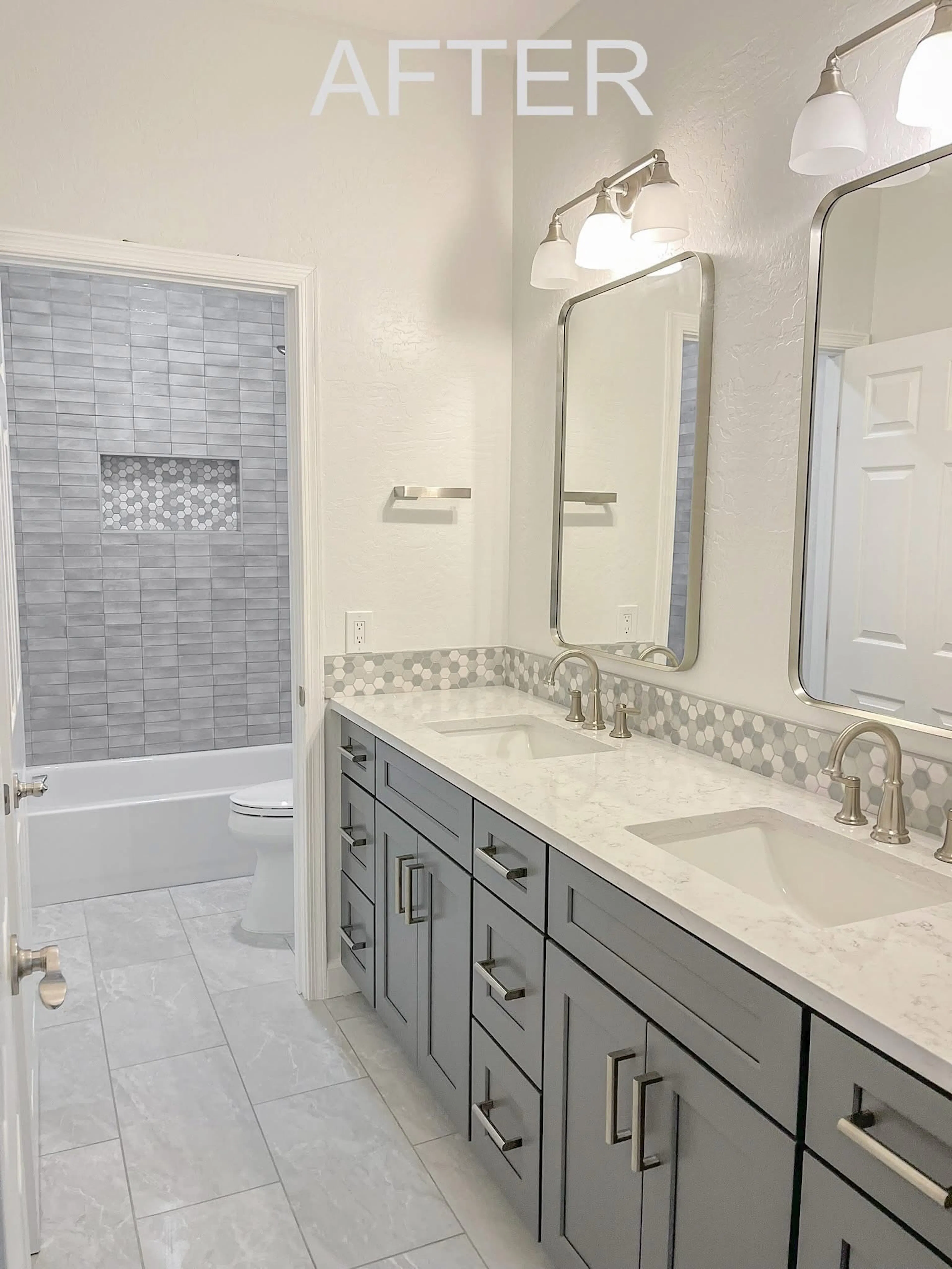 Elements 48 bathroom remodeling project photograph.