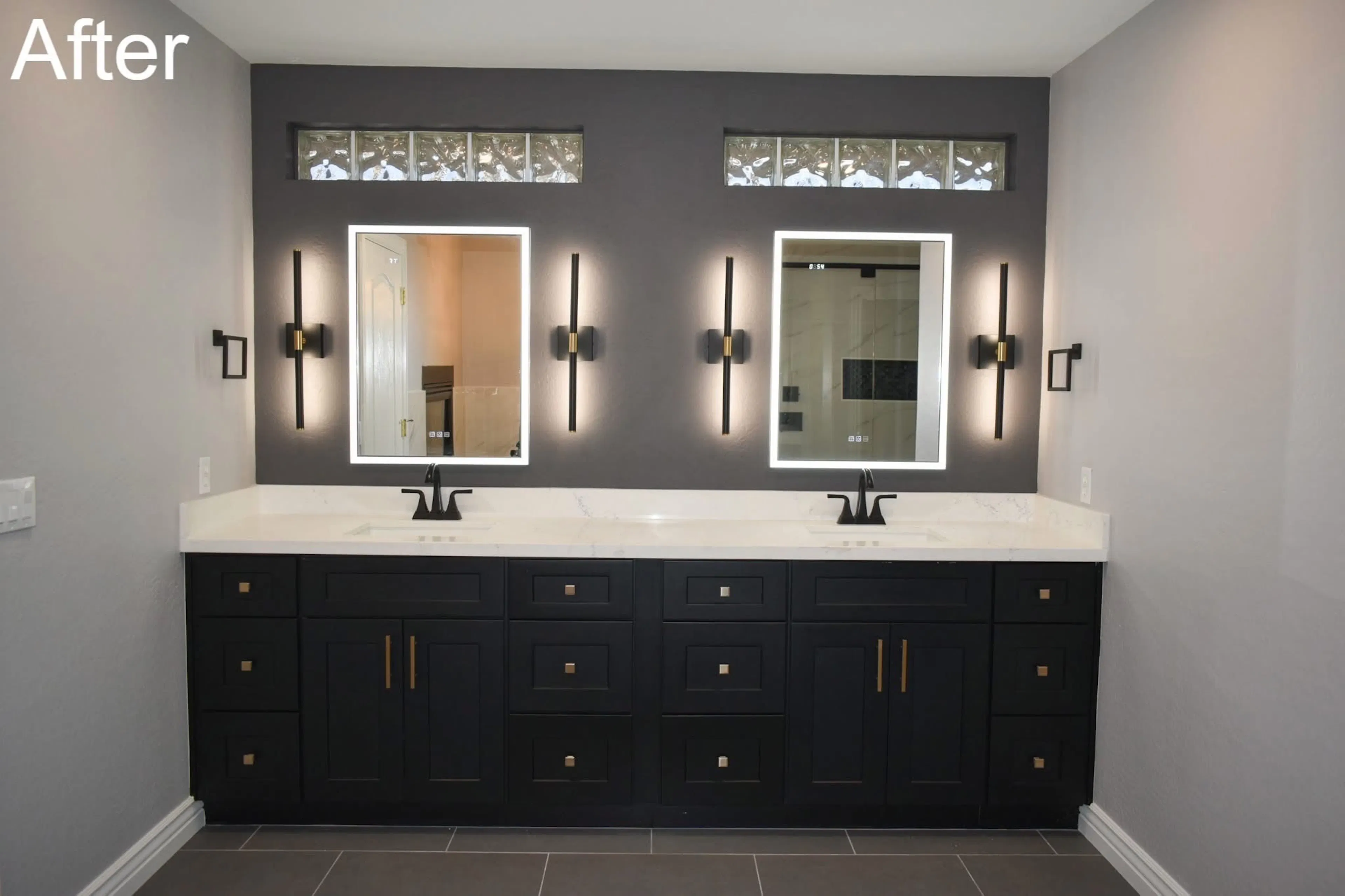 Elements 48 bathroom remodeling project photograph.