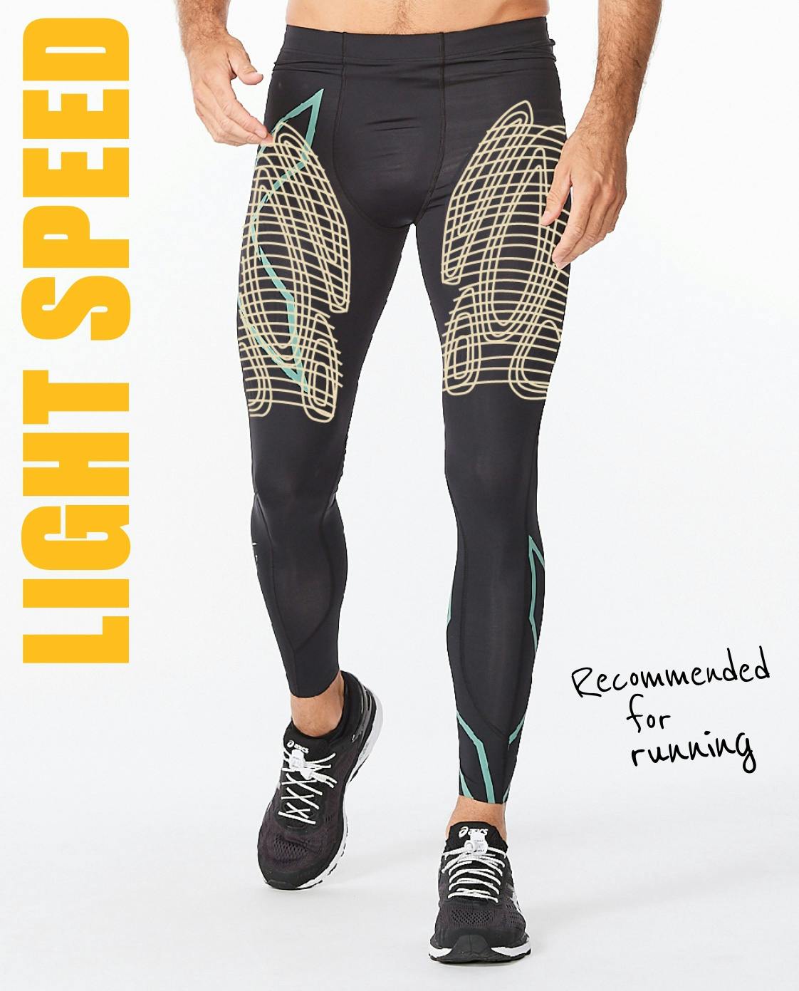 2XU Mcs Cross Training Bonded Mid-Rise Compression Tights