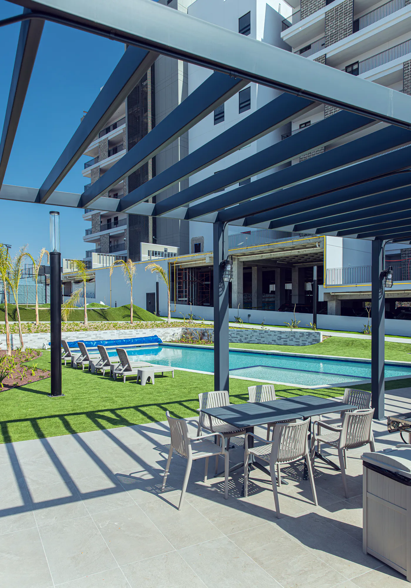 Terrace and Fire Pits