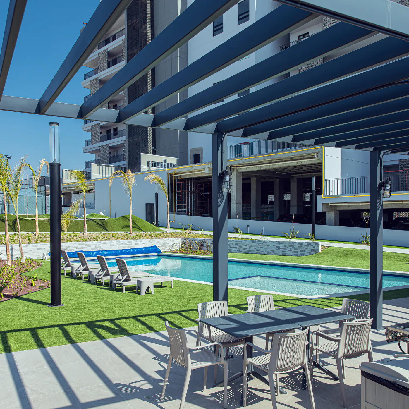 Terrace and Fire Pits