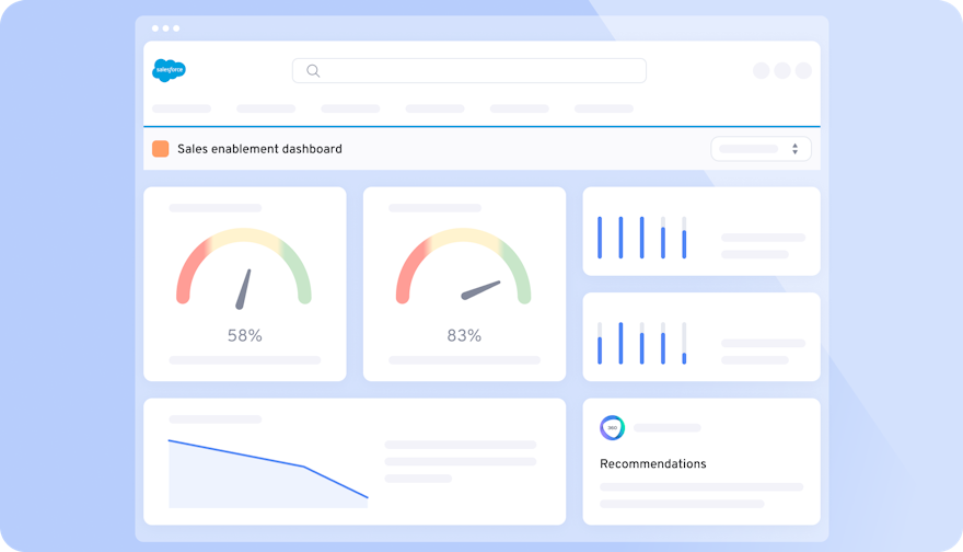 Salesforce integration illustration | 360Learning