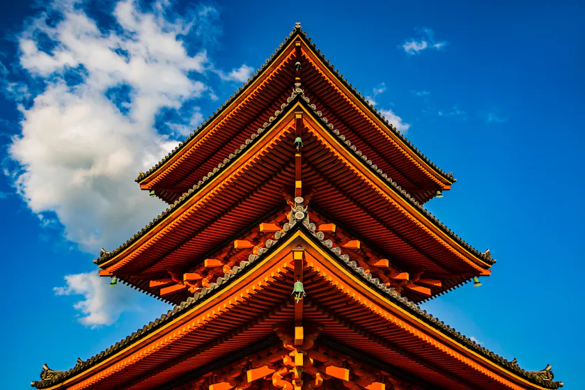 temple roof representing upskilling stages