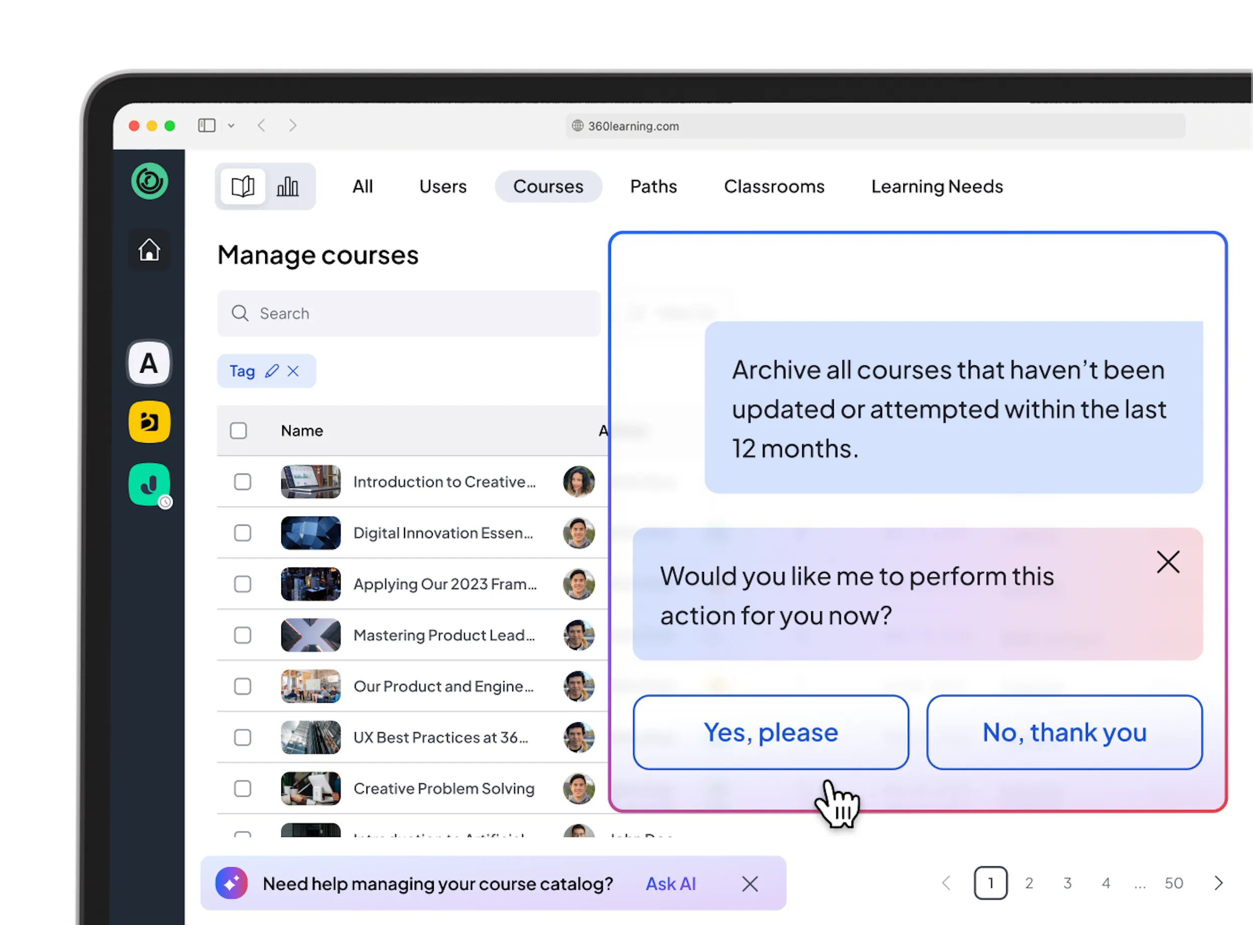 LMS - with agentic automation