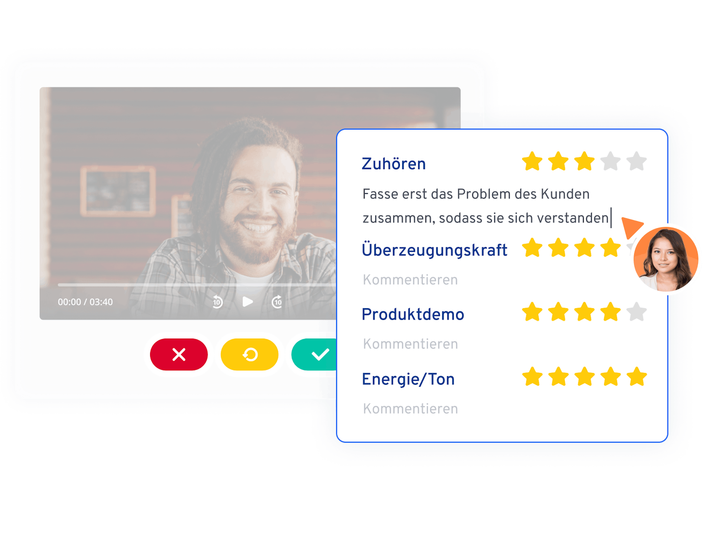 1:1 coaching is built into 360Learning’s platform