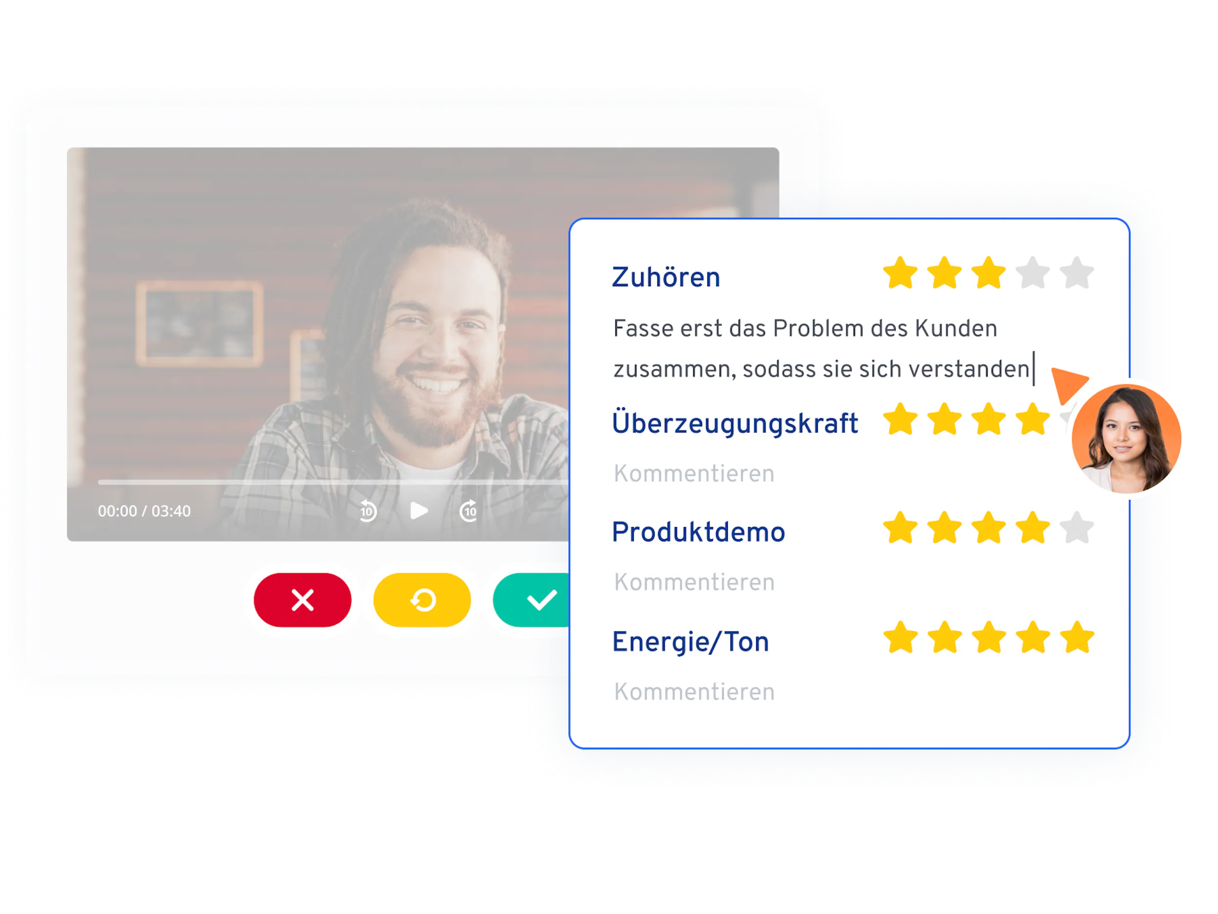 1:1 coaching is built into 360Learning’s platform