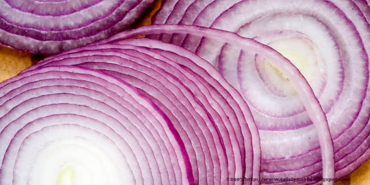 Red onions that make you cry