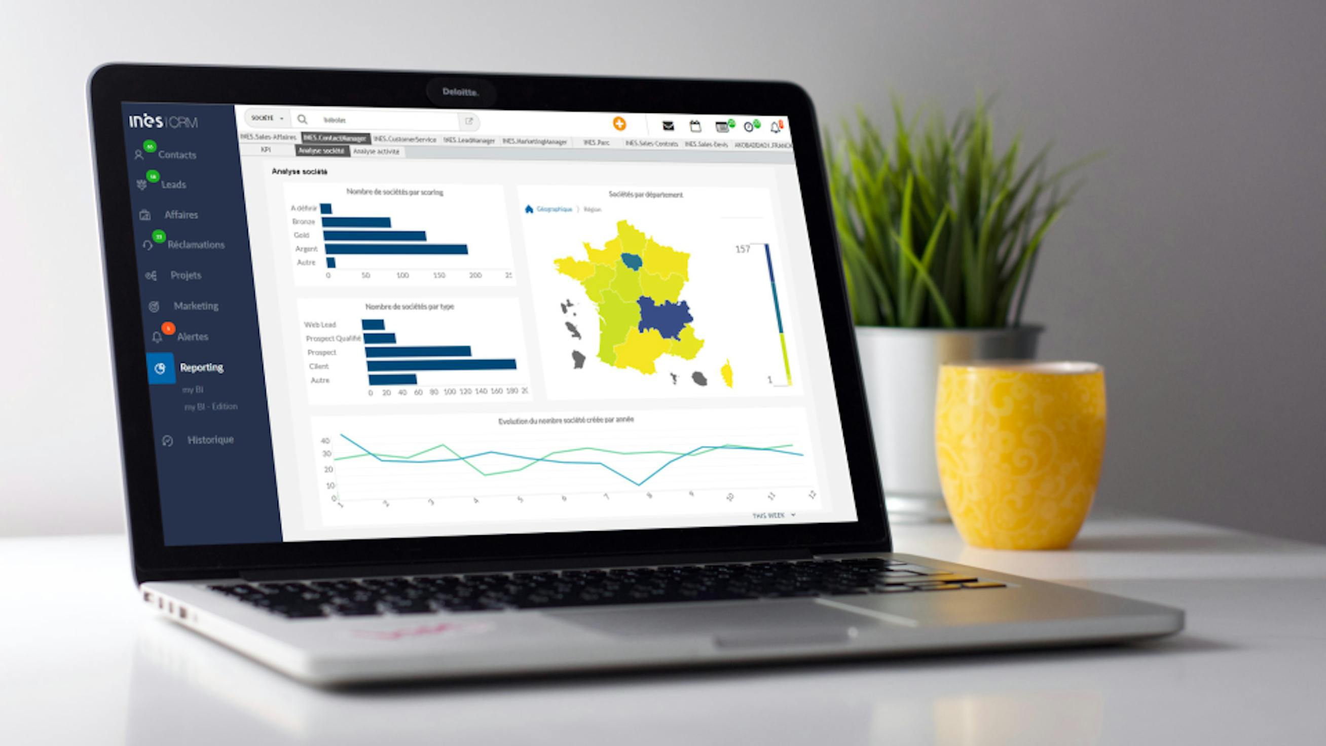 INES CRM case study illustration