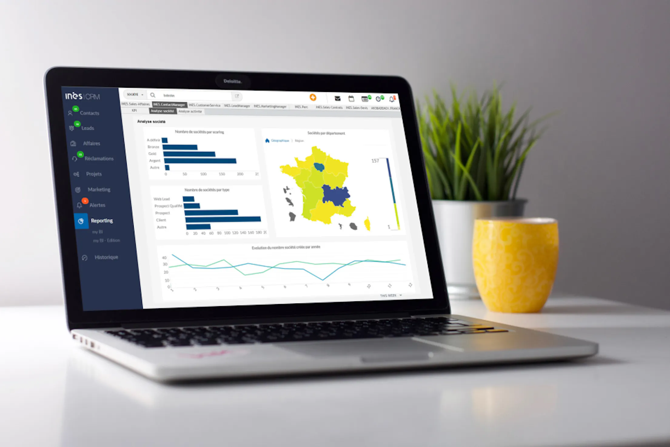 INES CRM case study illustration