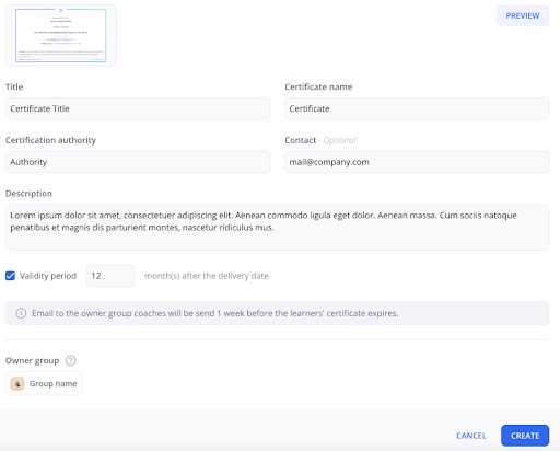 path certificates