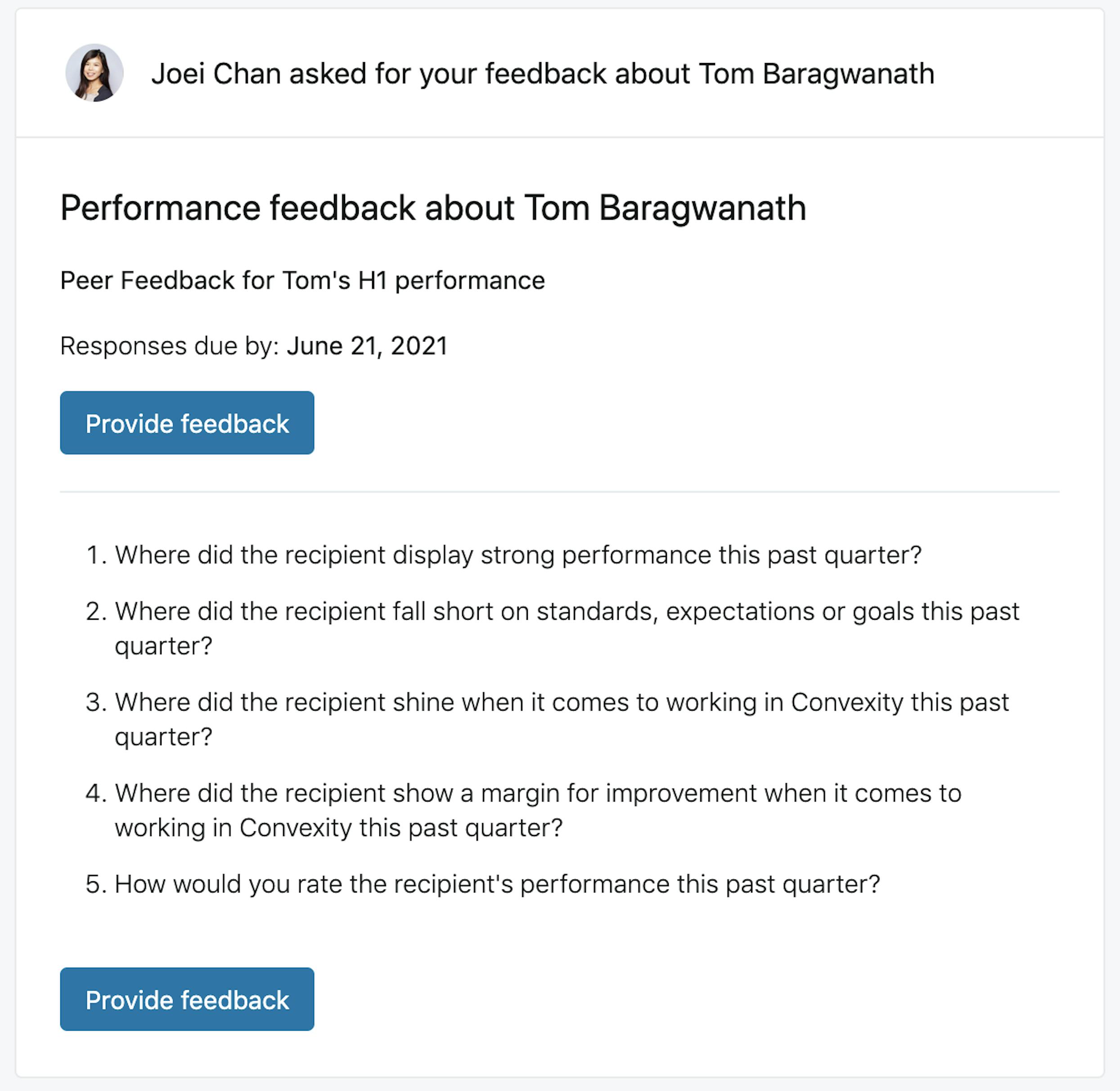 Performance Review 360Learning
