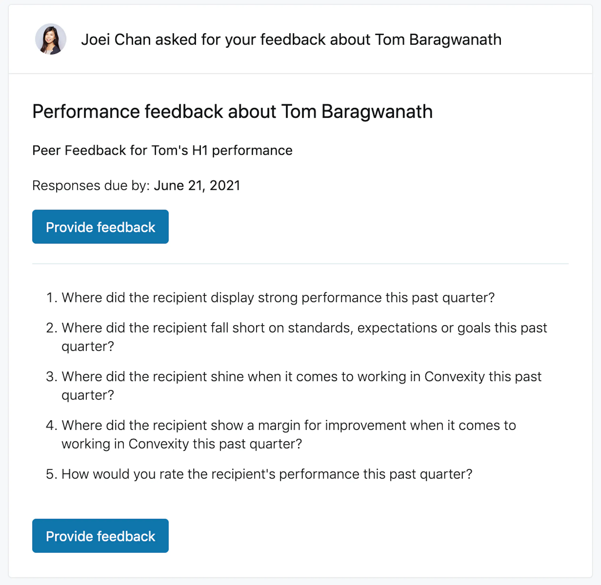 Performance Review 360Learning