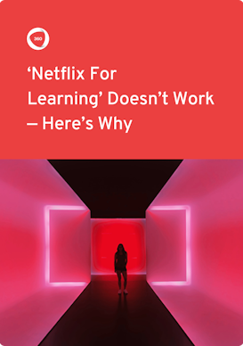 Netflix for learning doesn't work ebook cover | 360Learning