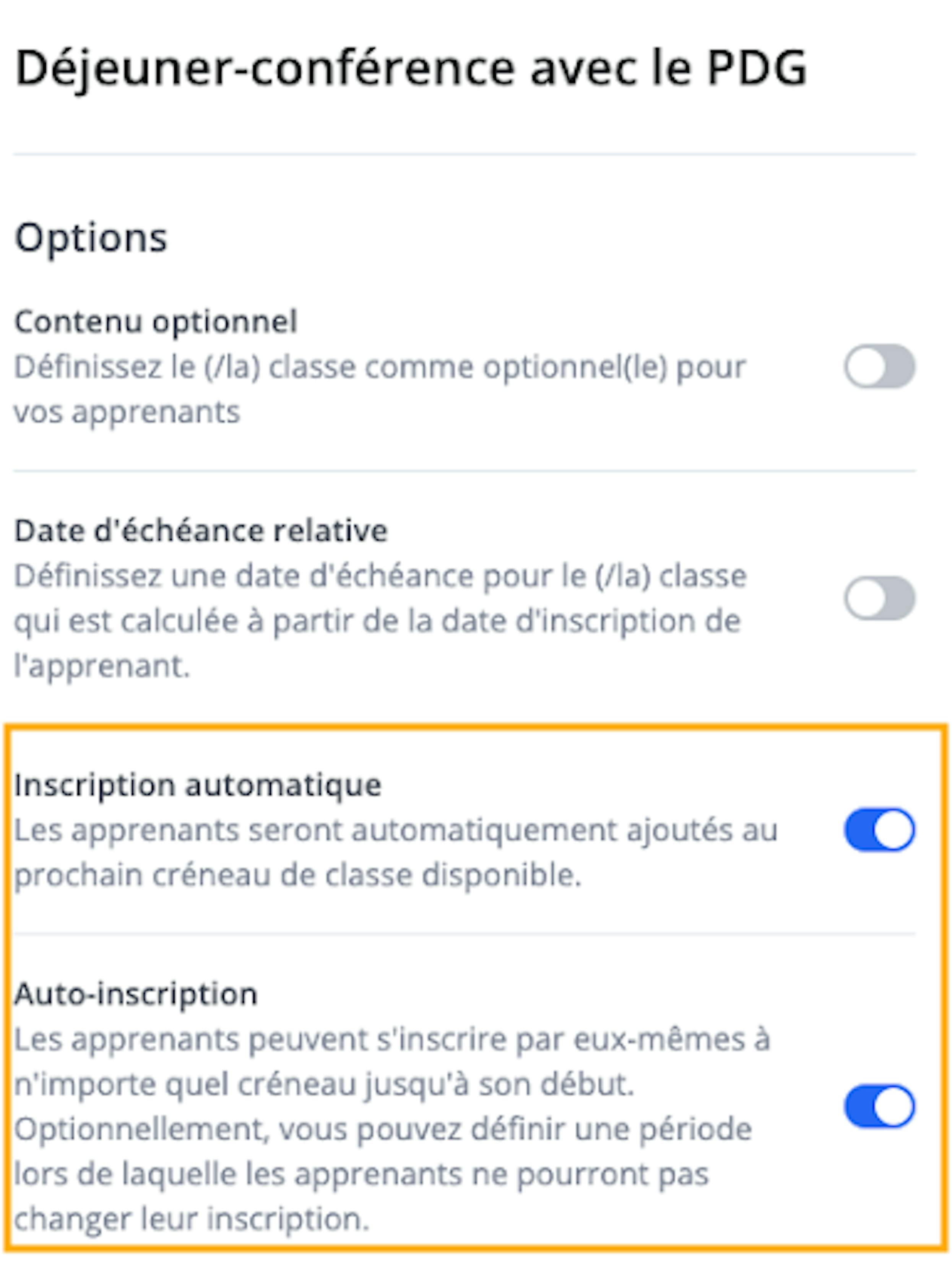 Inscription autonome vs inscription automatique | 360Learning