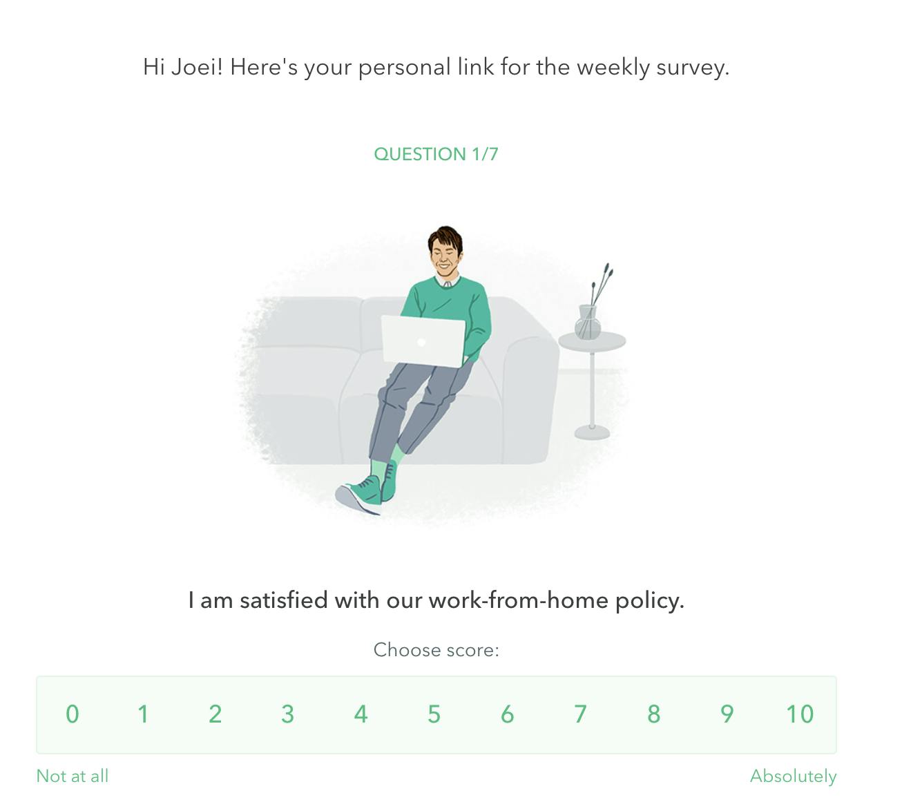 peakon well-being survey
