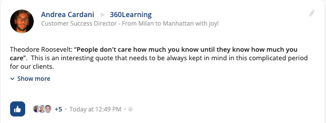 quote sharing
