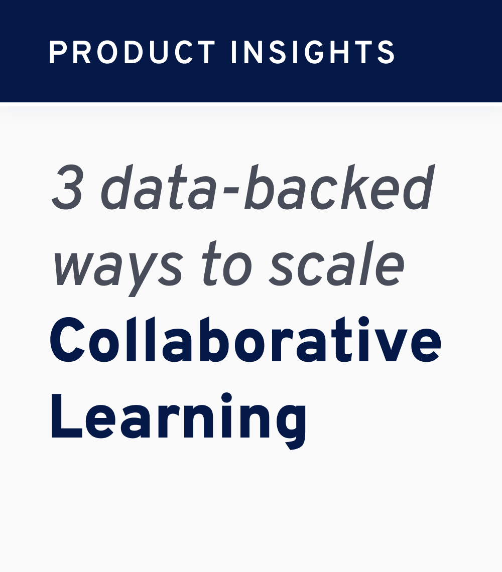 3 ways to scale Collaborative Learning