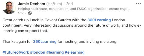 L&D collective member feedback 3