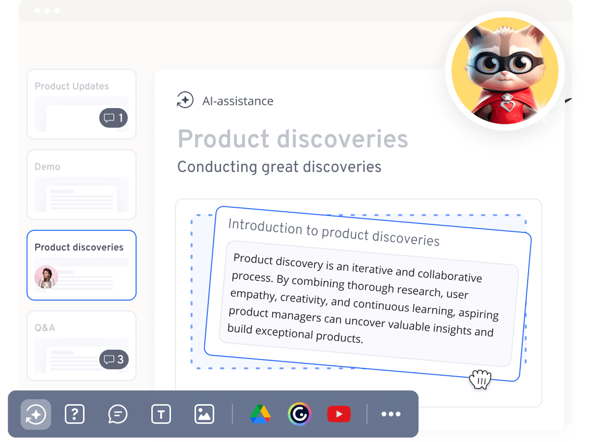 Creating courses is easy with 360Learning’s AI-powered authoring tool