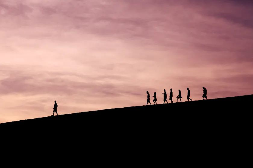 person leading a group virtual coaching