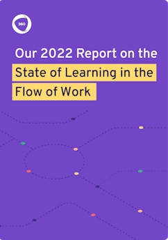 Learning in the flow of work report cover