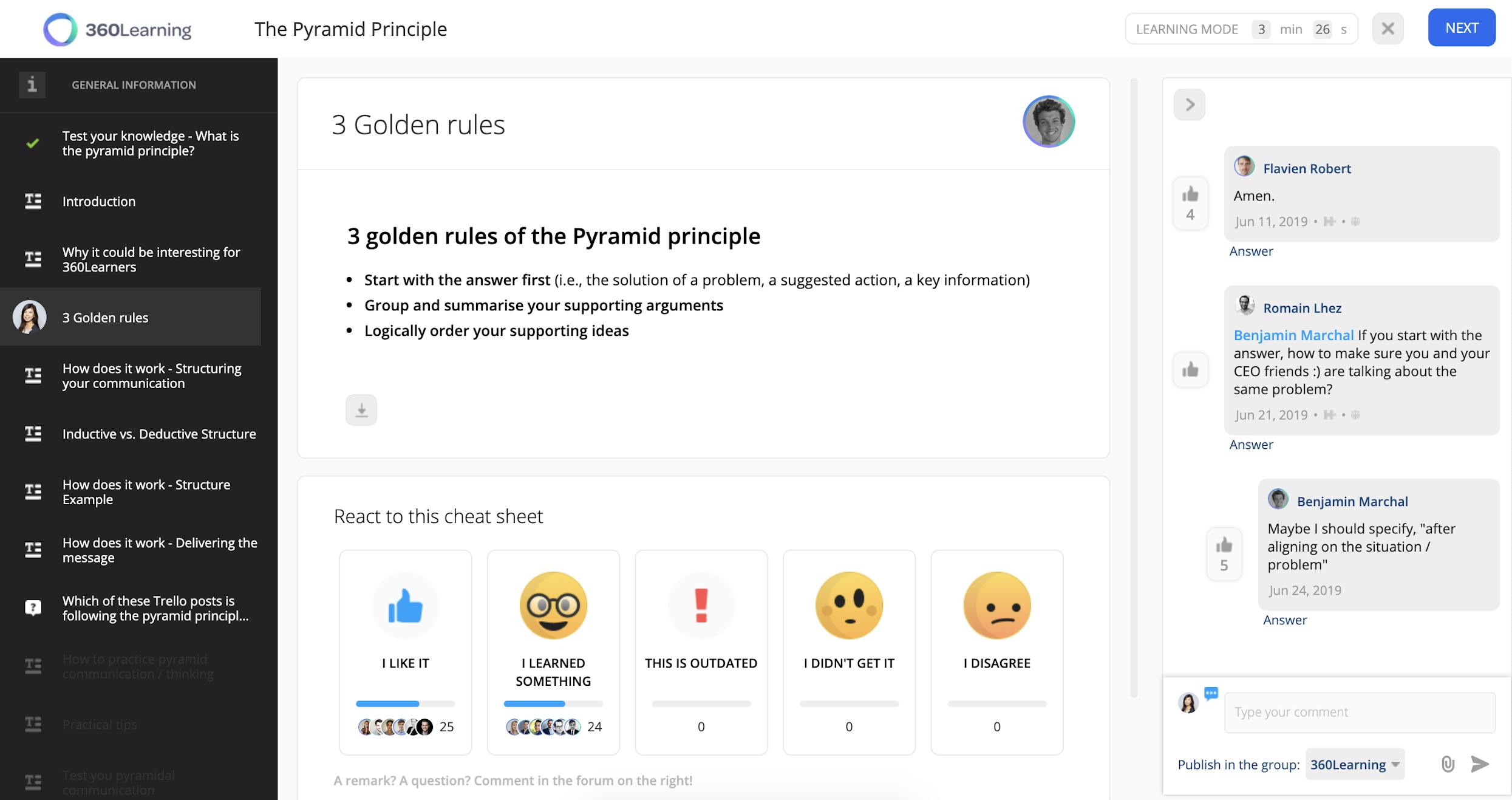 3 golden rules of the pyramid principle for manager training