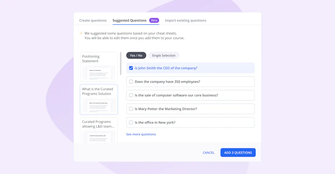 360Learning product update generative AI