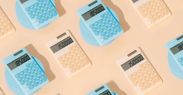 calculators representing L&D data