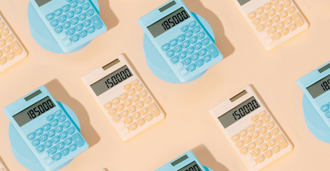 calculators representing L&D data