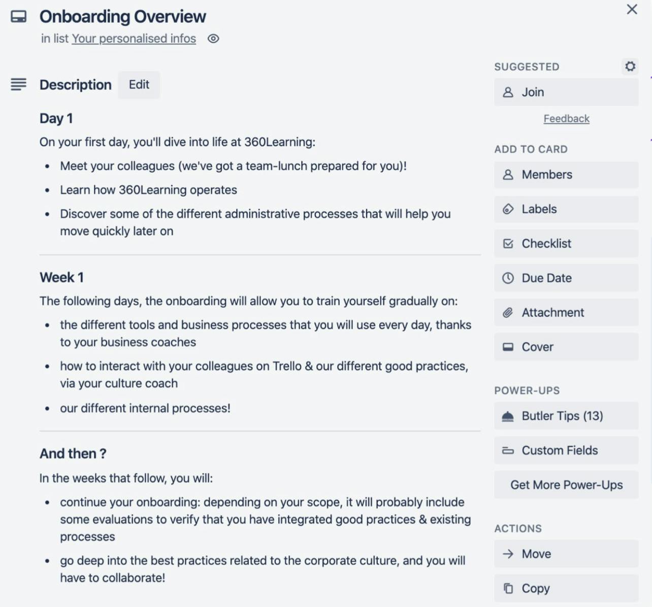 Onboarding Examples