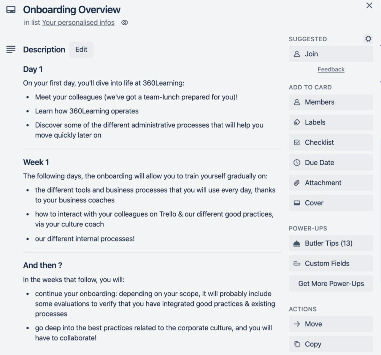 Onboarding vorlage und checkliste | 360Learning