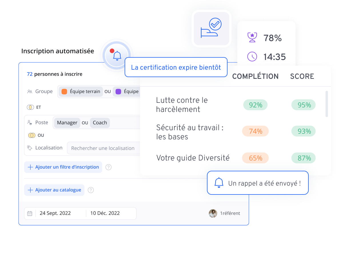 Formation réglementaire - Automatisez et suivez