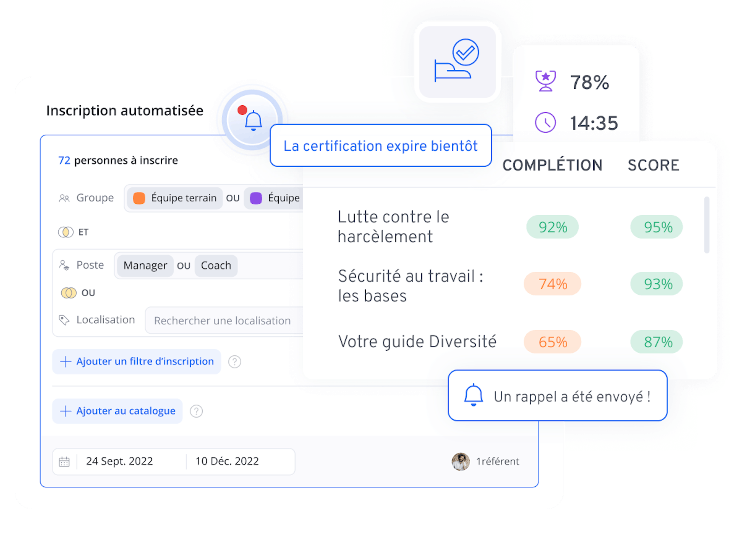 Formation réglementaire - Automatisez et suivez