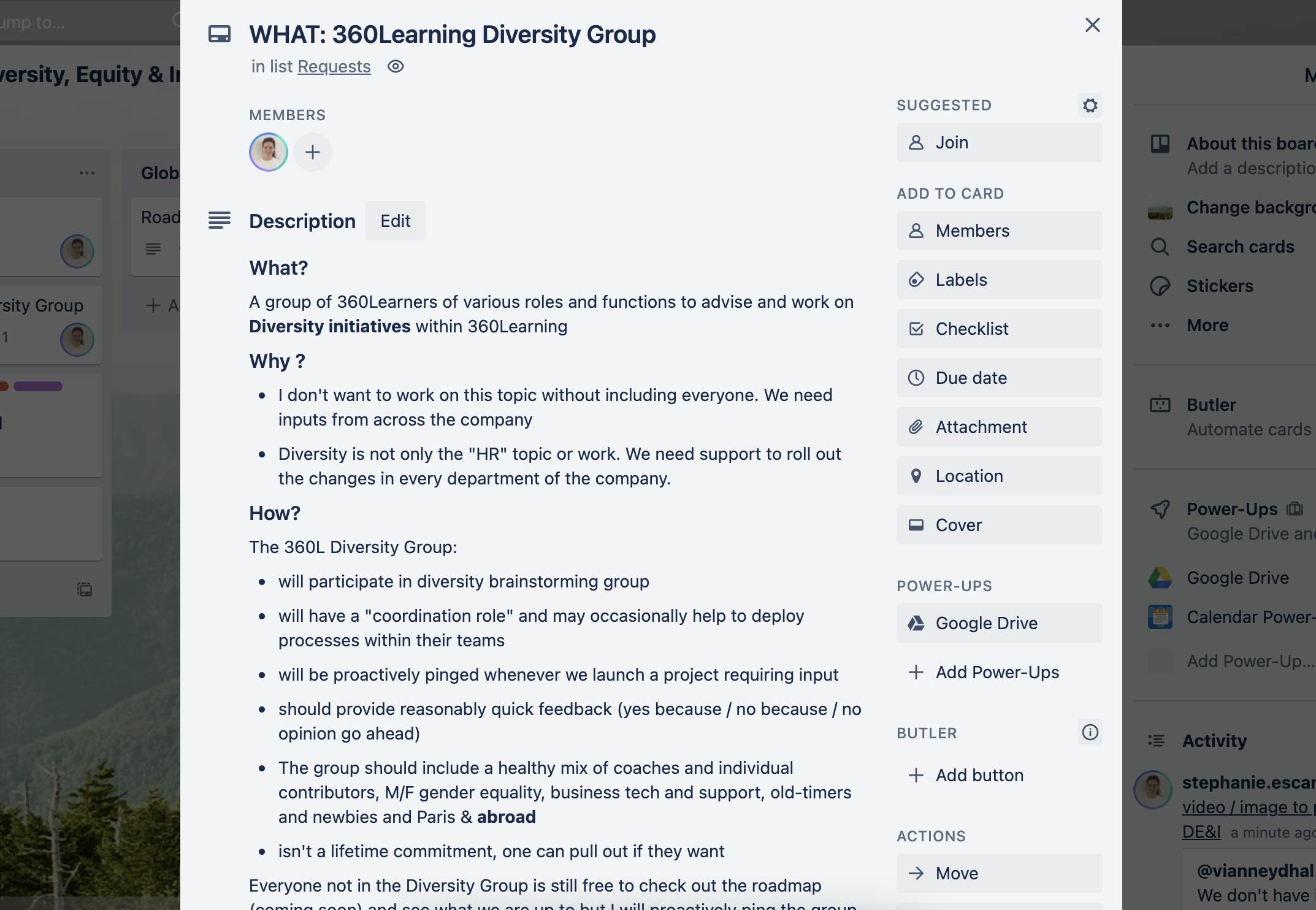 360Learning diversity group