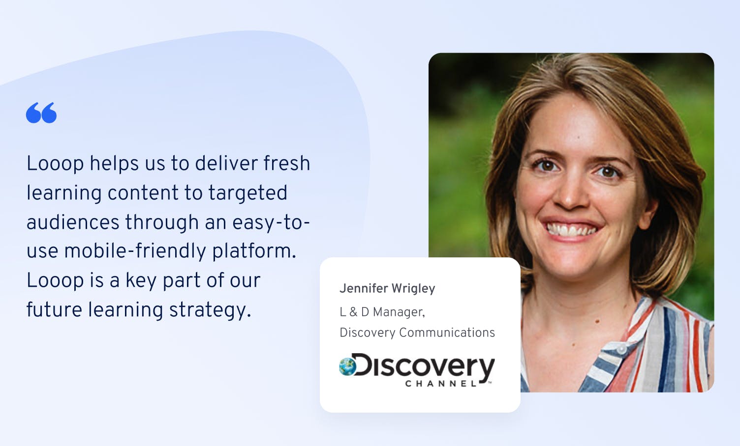 Looop Discovery Channel Jennifer Wrigley