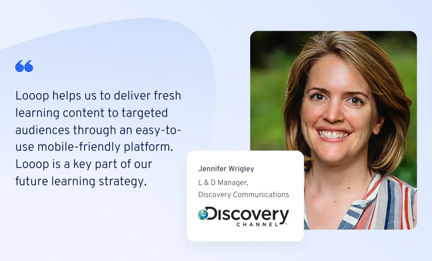 Looop Discovery Channel Jennifer Wrigley