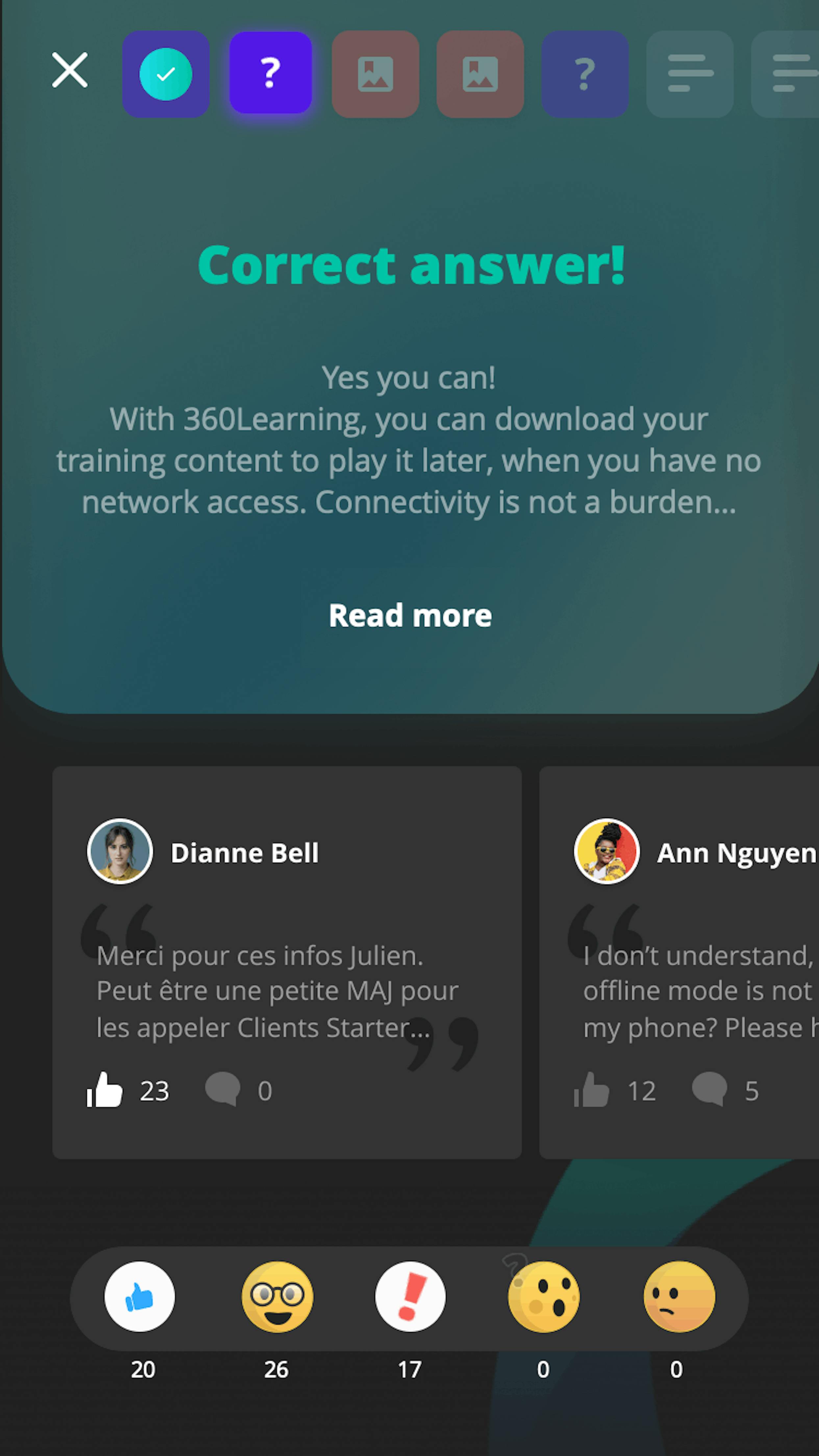 Mobiles Lernen und Gamification Beispiel | 360Learning