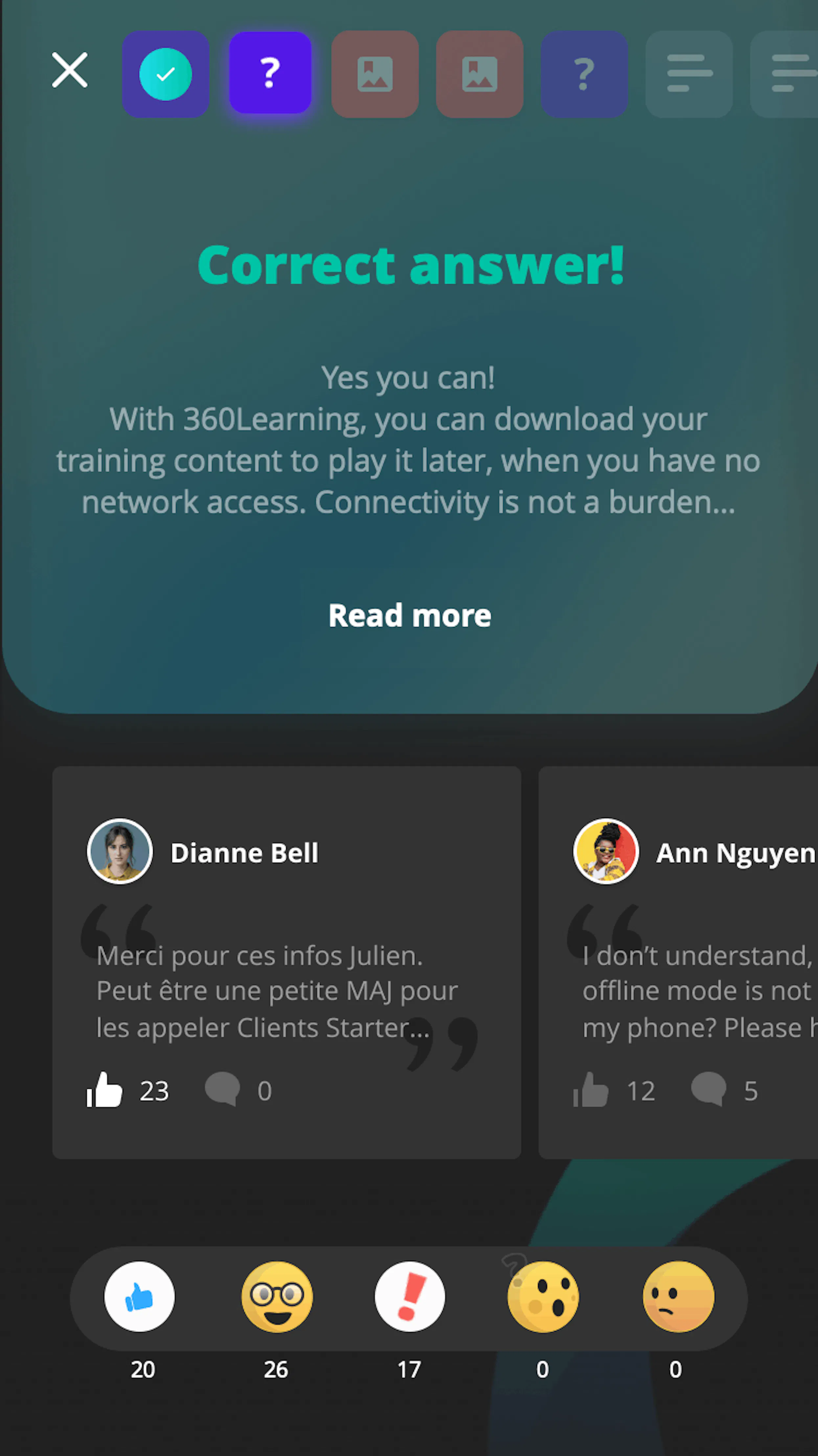 Solution mobile learning : les interactions favorisent l'engagement