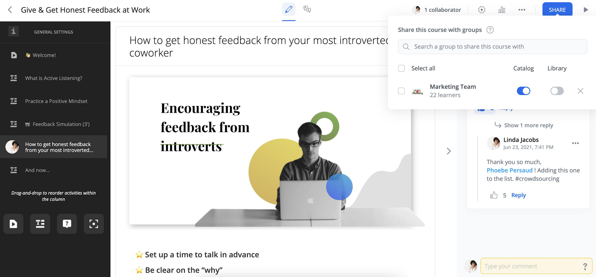 Quick publication workflow