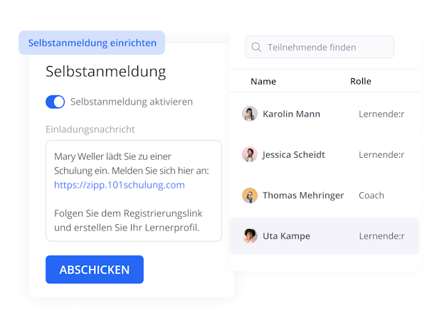 Selbstanmeldung Kundenschulung | 360Learning