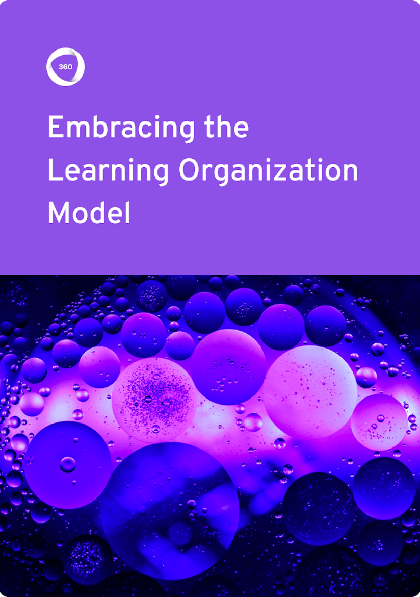 Embracing Learning Organization ebook cover | 360Learning
