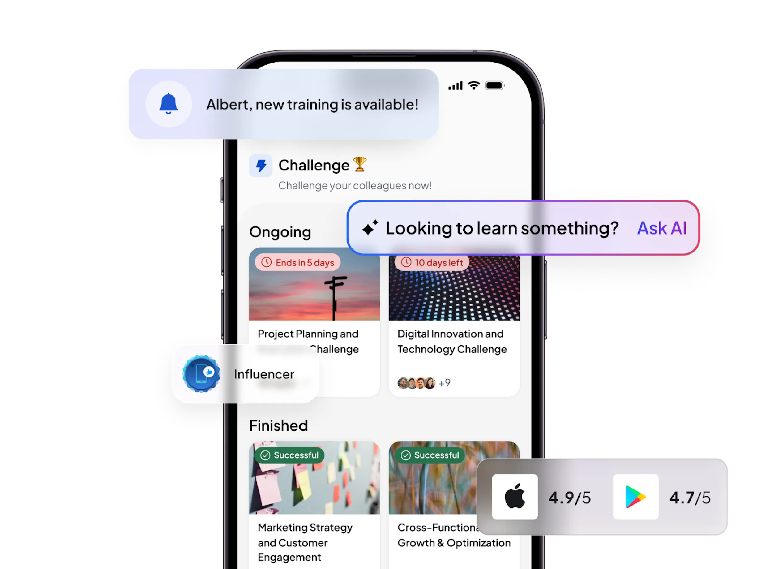 Top-rated, AI-driven mobile learning app │ 360Learning
