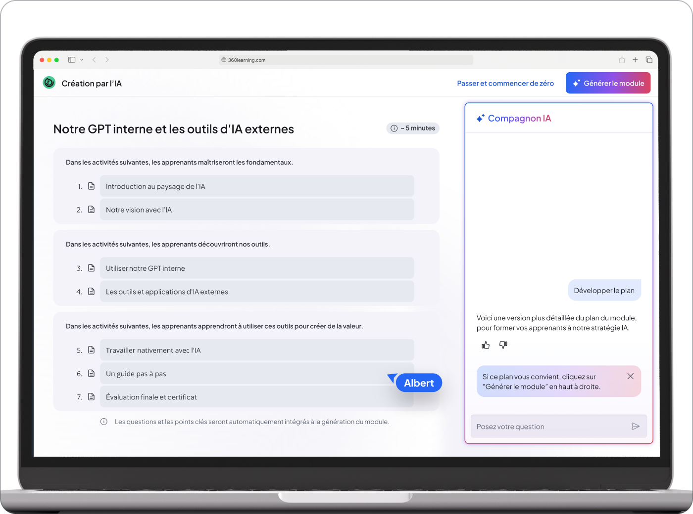 Création de contenu par l’IA