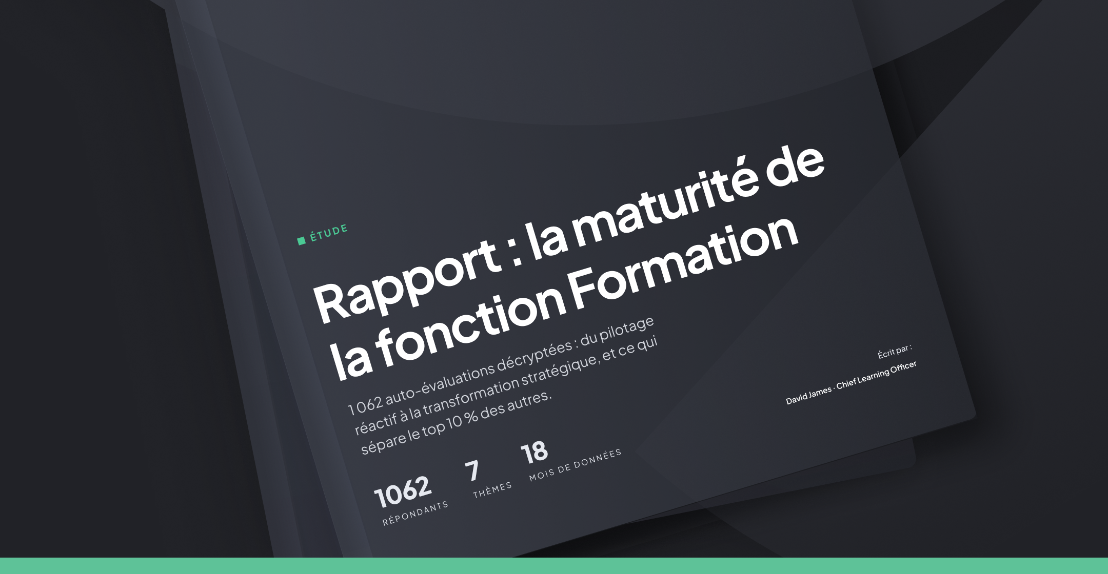 Couverture rapport maturité de la formation