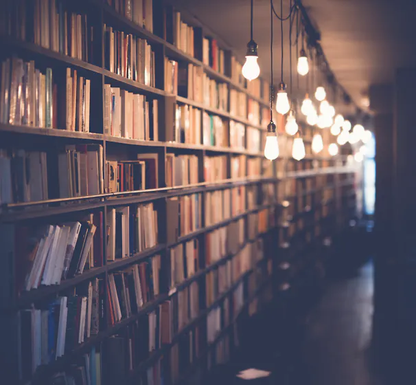book shelves representing a skills audit
