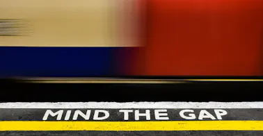 london tube gap representing skills gaps