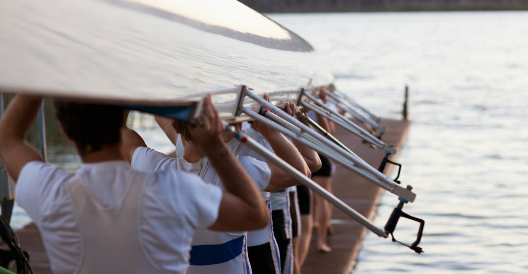 Rowing crew representing first time managers